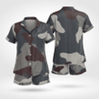 Dazzling Army Style Mens Short Sleeve Pyjama Tops Made Of Satin Silk