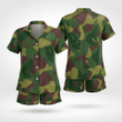 Military Style Short Sleeve Pyjama Shirt Stylish And Comfortable