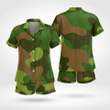 Camouflage Short Sleeve Satin Pjs Soft And Cozy