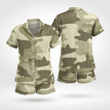 Camouflage Short Sleeve Nightwear Soft And Cozy