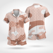 Formidable Camouflage Ladies Short Sleeve Satin Pyjamas Soft And Cozy