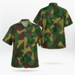 Military Style Hawaiian Print Shirts Mens Fun And Comfortable