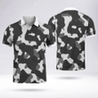 Army Style Custom Polo Shirts No Minimum Breathable Comfy Fabric White Collar