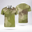 Army Style Funny Polo Shirts Fresh And Sporty White Collar