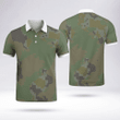 Camouflage Custom Polo Shirts No Minimum Fresh And Sporty White Collar