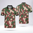 Army Style Slim Fit Polo T Shirts High-Quality Mesh Fabric Black Collar_1