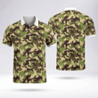 Camouflage Summer Polo Outfit Fresh And Sporty White Collar