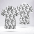 Camo Polo Tee Shirts Breathable Comfy Fabric White Collar