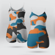 Brilliant Army Print Shorts Jumpsuit Romper Soft Breathable & Versatile