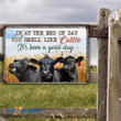 Black Angus Cattle Lovers Its Been A Good Day Classic Horizontal Metal Signs