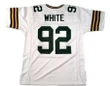 Men Reggie White Custom Stitched Unsigned Football Nfl Jersey White Nfl Jersey