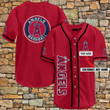Personalize Baseball Jersey -  Los Angeles Angels All Over Print Baseball Jersey For Fans - Baseball Jersey LF