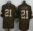 Men's New York Giants #21 Landon Collins Green Salute To Service 2015 Nfl Nike Limited Jersey Nfl