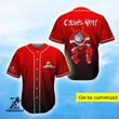 Subtronics Gradient Red Rave Edm Baseball Jersey | Colorful | Adult Unisex | S - 5Xl Full Size - Baseball Jersey Lf