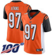 Nike Bengals #97 Geno Atkins Orange Alternate Men's Stitched Nfl 100Th Season Vapor Limited Jersey Nfl