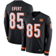 Nike Bengals #85 Tyler Eifert Black Team Color Men's Stitched Nfl Limited Therma Long Sleeve Jersey Nfl