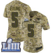 #5 Limited Danny Etling Camo Nike Nfl Women's Jersey New England Patriots 2018 Salute To Service Super Bowl Liii Bound Nfl