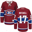 Men's Montreal Canadiens #17 Torrey Mitchell Reebok Red Home Hockey Stitched Nhl Jersey Nhl