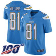 Nike Chargers #81 Mike Williams Electric Blue Alternate Men's Stitched Nfl 100Th Season Vapor Limited Jersey Nfl