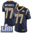 Youth Los Angeles Rams #77 Andrew Whitworth Navy Blue Nike Nfl Home Vapor Untouchable Super Bowl Liii Bound Limited Jersey Nfl