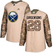 Adidas Sabres #28 Zemgus Girgensons Camo 2017 Veterans Day Stitched Nhl Jersey Nhl