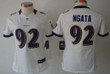 Nike Baltimore Ravens #92 Haloti Ngata White Limited Womens Jersey Nfl- Women's