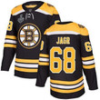Men's Boston Bruins #68 Jaromir Jagr Black Home 2019 Stanley Cup Final Bound Stitched Hockey Jersey Nhl