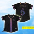 Jvna Black Rave Edm Baseball Jersey | Colorful | Adult Unisex | S - 5Xl Full Size - Baseball Jersey Lf