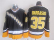 Pittsburgh Penguins #35 Tom Barrasso 1993 Black Throwback Ccm Jersey Nhl