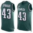 Men's Philadelphia Eagles #43 Darren Sproles Midnight Green Hot Pressing Player Name & Number Nike Nfl Tank Top Jersey Nfl