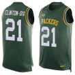 Men's Green Bay Packers #21 Ha Ha Clinton-Dix Green Hot Pressing Player Name & Number Nike Nfl Tank Top Jersey Nfl