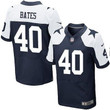 Men's Dallas Cowboys #40 Bill Bates Navy Blue Thanksgiving Retired Player Nfl Nike Elite Jersey Nfl