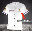 Personalize Baseball Jersey - Minnesota Vikings Personalized Baseball Jersey Shirt 70 - Baseball Jersey LF