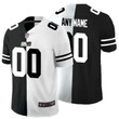 Personalize JerseyNike New York Giants Customized Black And White Split Vapor Untouchable Limited Jersey NFL