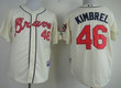 Atlanta Braves #46 Craig Kimbrel Cream Jersey Mlb