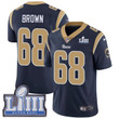 Youth Los Angeles Rams #68 Jamon Brown Navy Blue Nike Nfl Home Vapor Untouchable Super Bowl Liii Bound Limited Jersey Nfl