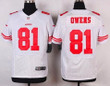 Men's San Francisco 49Ers #81 Terrell Owens White Retired Playerplayer Nfl Nike Elite Jersey Nfl