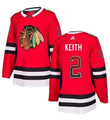 Men's Chicago Blackhawks #2 Duncan Keith Red Drift Fashion Adidas Jersey Nhl