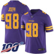 Nike Vikings #98 Linval Joseph Purple Men's Stitched Nfl Limited Rush 100Th Season Jersey Nfl