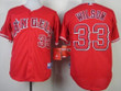 La Angels Of Anaheim #33 C.J. Wilson Red Jersey Mlb