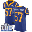 #57 Elite John Franklin-Myers Royal Blue Nike Nfl Alternate Men's Jersey Los Angeles Rams Vapor Untouchable Super Bowl Liii Bound Nfl