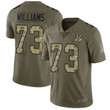 Bengals #73 Jonah Williams Olive Camo Men's Stitched Football Limited 2017 Salute To Service Jersey Nfl