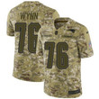 Nike Patriots #76 Isaiah Wynn Camo Men's Stitched Nfl Limited 2018 Salute To Service Jersey Nfl