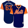 Men's New York Mets Seth Lugo Quarterrican Majestic Royal 2017 Little League World Series Players Weekend Stitched Nickname Jersey Mlb