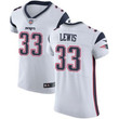 Men's Nike New England Patriots #33 Dion Lewis White Stitched Nfl Vapor Untouchable Elite Jersey Nfl