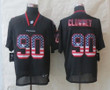 Nike Houston Texans #90 Jadeveon Clowney 2014 Usa Flag Fashion Black Elite Jersey Nfl
