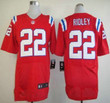 Nike New England Patriots #22 Stevan Ridley Red Elite Jersey Nfl