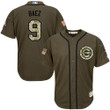 Chicago Cubs #9 Javier Baez Green Salute To Service Stitched Mlb Jersey Mlb