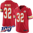 Nike Chiefs #32 Tyrann Mathieu Red Team Color Men's Stitched Nfl 100Th Season Vapor Limited Jersey Nfl