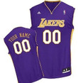 Personalize Jersey Kids Los Angeles Lakers Customized Purple Jersey Nba